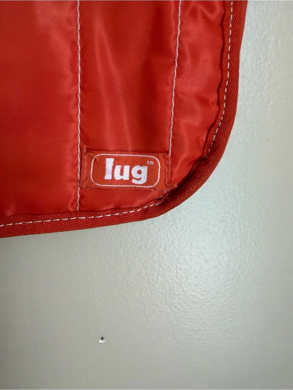 Lug Moped Crossbody Bag Quilted Orange Medium Travel Adjustable Strap Purse